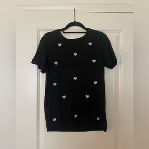 Small Black short sleeve sweater shirt